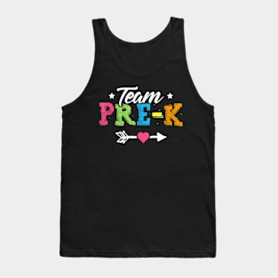 Team Pre-K  PreSchool Teacher Student Back To School Tank Top